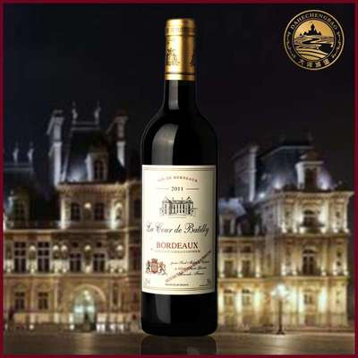 【大河城堡生活館食品及酒水專賣店】法國進(jìn)口紅酒巴特利宮廷干紅葡萄酒原瓶波爾多AOC -蘇寧易購